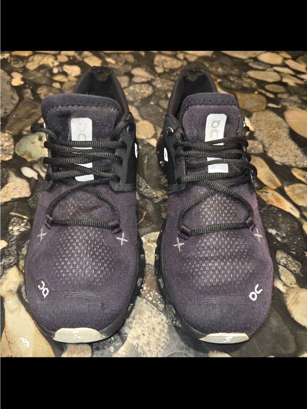 On Running Cloud X 3 Women's Black Training Running Shoes Sneaker Size 8 - Picture 3 of 9